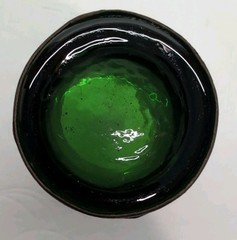 Vintage Barware Green Glass Leather Wrapped MCM Replacement