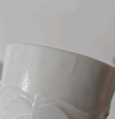Vintage Set Of 8 Indiana White Milk Glass Tea Tumblers Colony Harvest Grape