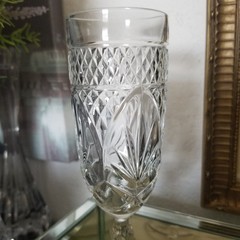 Cristal D Arques Antique Clear Pattern Champagne Flute 7 ¾”