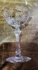 Tiffin Franciscan Cherokee Rose Crystal Glass