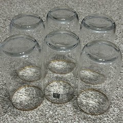 6 Crystal Glasses Made in German Democratic Republic Crystal Clear Industries
