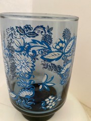 Vintage Libbey Blue Onion tumbler