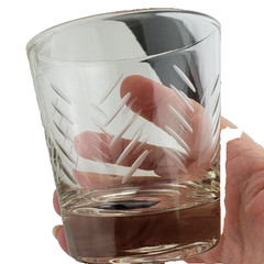 Glasses Etched Juice Cocktail Set of Four