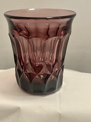 Vintage Noritake Perspective Amethyst Lowball Glasses Set Of 4 UV Reactive Plum
