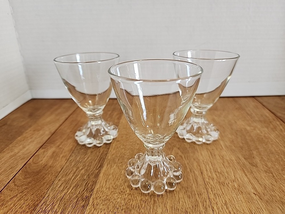 Anchor Hocking Berwick Boopie Clear 3-3/4″ Tall Liquor Cocktail Glasses Set of 3