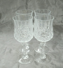 Cristal d’Arques Durand LONGCHAMP Set of 4~7+» 8oz Water Goblets Lead Crystal 3