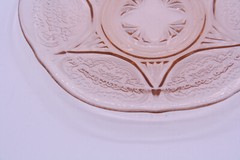 Hazel Atlas ROYAL LACE Pink Saucer 5-3/4″ Depression Glass