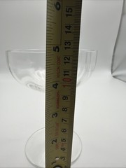 Baccarat Montaigne Optic Crystal Champagne Coupe Glass France Signed