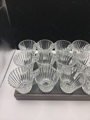 Ridgeleigh Punch Cups Heisey Glass 1934 USA Set Of 12, 2.5″ H&W