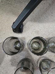 MCM Libby Smokey Colored Glass Tumbler set of 5 – 5.25 Inches