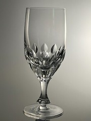 Rare Mikasa Buckingham Crystal Iced Tea Glass 8″ tall EUC