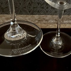 Waterford Crystal Cabernet Wine Glasses Robert Mondavi 9 3/4″ Set of 2