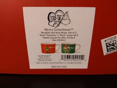 New Lenox Merry Grinchmas Naughty & Nice Set of 2 Mugs Grinch Christmas 14 oz