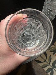 Pair of Antique High Quality Hand Cut American Brilliant Crystal Whiskey Glasses