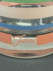 Fiesta Fiestaware Striped Pastel Short Glass New without box