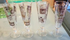 Libbey Inns and Pubs Pilsner Glasses Set of 4