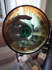 Beautiful Hand Blown Art Glass Signed by Artist Margrarita Glass Barware