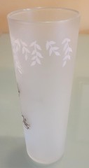 Libbey White Rock Fairy Nymph Frosted Glass