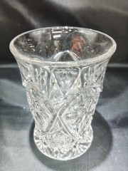 Vintage Anchor Hocking Early American Prescut Tumbler – UV Reactive Blue Glow