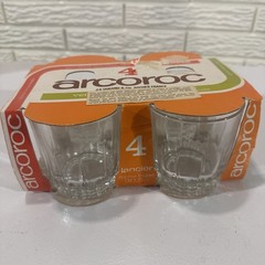 Arcoroc France Lancer On The Rocks Glasses Set of 4 – 11 oz New and Unused