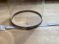Vintage Silver Rim Clear 5.5″ Tumbler Drinking Glasses – Qty 4
