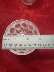 6 Waterford Cut Crystal Glasses Ireland Wine Glasses Colleen Short Stem 5 1/4in”