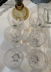 NWT-SET-6 HOYA CRYSTAL METAPHOR 7-3/4” Red Wine Glass(s) PRISTINE