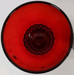 Set of 4 Anchor Hocking Royal Ruby Red Windsor 9 oz. Flat Water Tumblers 1950’s
