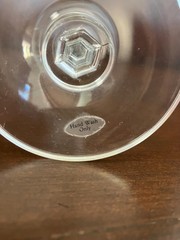 Lead Crystal Champagne Flutes Plain w/Faceted Stem & Fluted Rim 8.25″ – Set of 2