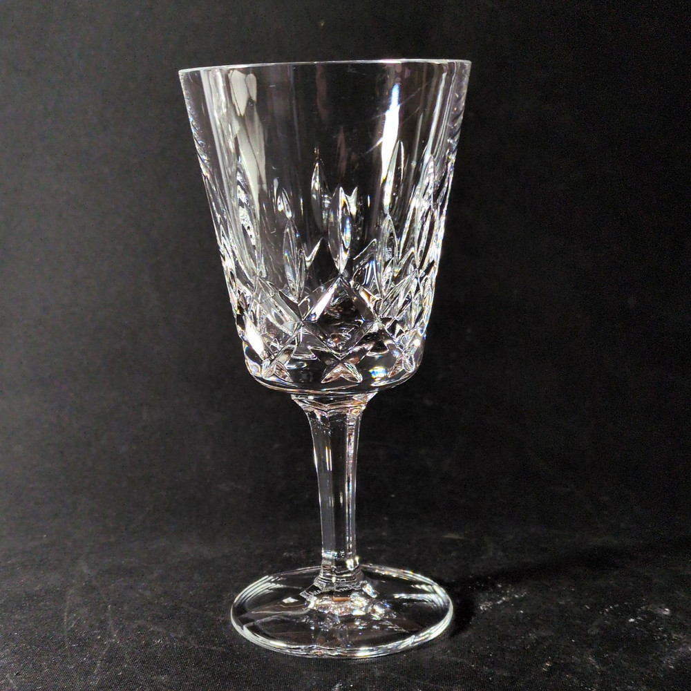 GORHAM KING EDWARD WINE GLASS, Cut Lead Crystal, 6″, 8 Oz, GERMANY