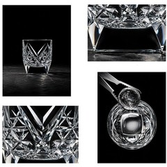 9.5oz Luxury Lead-Free Crystal Whiskey Glass Edo Kiriko Diamond Cut Art Gift