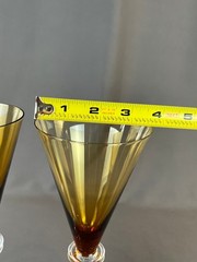 2 Union Street ASTA COLLECTION Amber 10″ Wine Glasses: MINT