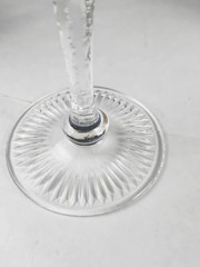 Nachtmann Traube Chartreuse Green Cut To Clear Crystal Hock Wine Glass Vtg