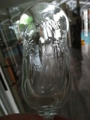 Rock Sharpe Clear Glass Polished Cut Dartelle Iced Tea Stem 3007 Excellent Cond.