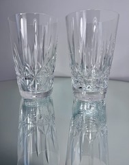 Waterford Crystal Rosslare 12 Oz (2) Tumbler Glasses 861424, 5″