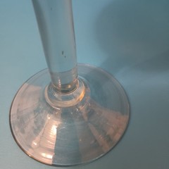 Vintage Amber Recycled Glass Bubbled Wine Glasses 8″ Heavy Set Of 2