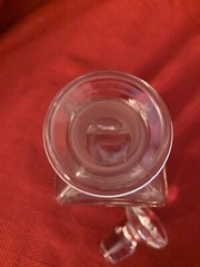 Links Of Scotland Celtic Handcut Glass Commemorative Mini Decanter & Stopper EUC