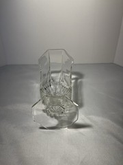 Fostoria American Clear Glass 6” Water Goblet Hexagon Footed Discontinued VTG