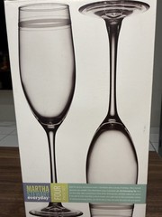 Martha Stewart Everyday Set Of 4 Flutes