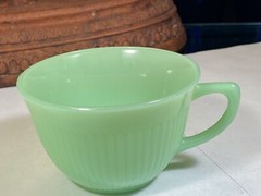 Jadeite Ribbed Coffee Cup $ Available Unsigned Vintage MCM