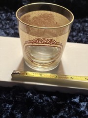 Vintage 4 Piece Currier and Ives Four Seasons Old Fashioned Whiskey Glass Set