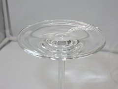 SET OF 2 OLEG CASSINI CRYSTAL LONG STEM WINE GLASSES ~ SIGNED