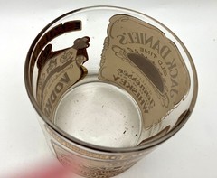 Vintage Double-Old Fashioned Tumbler Smirnoff/Jack Daniels/Chivas