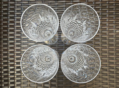Exquisite Set of 4 WATERFORD CRYSTAL Kenmare (Cut) Fluted Champagne Glasses MINT