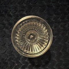 Unmarked Clear Pressed Glass Goblet, Pedestal Dessert Cup
