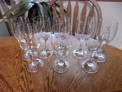 Wine West Germany Blown Crystal 10 Oz Stickers – Set of 8