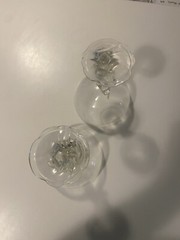 2 DOLPHIN STEM Cristal D’arques 3D Sherbet/Champagne/Margarita Glasses Gorgeous