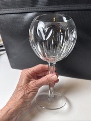 WATERFORD MILLENNIUM ‘Love’ Balloon Wine / 1996 GERMAN CRYSTAL / Heart Design