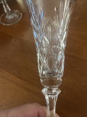 Oscar de la Renta WALDORF Crystal Toasting Flutes 8 7/8″ PAIR