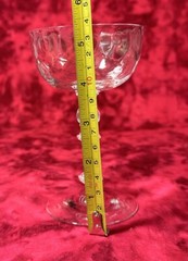 Fostoria Clear (Dimple Optic) Champagne/Tall Sherbert 5 3/8”